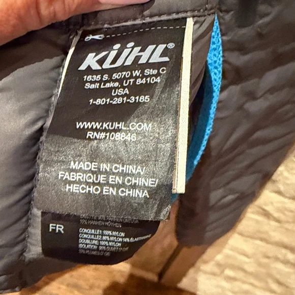 Kuhl spyfire Charcoal Puffer Jacket for Men, size L - Picture 6 of 6